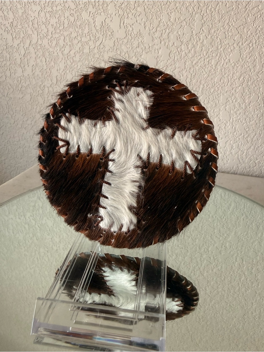 Western Hair-on-Hide Coaster Set of 4-NWT!! 🤠 - Picture 6 of 10